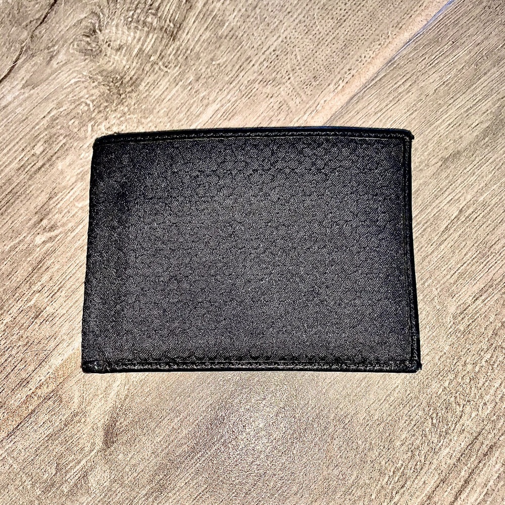 Coach Black Signature Pattern Wallet